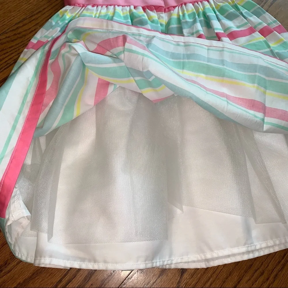 Carter’s Striped Rosette Sleeveless Dress size 8
